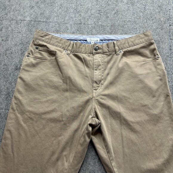 Peter Millar 5-Pocket Pants Men 38 x 31 Beige Khaki Stretch Ultimate Sateen - Picture 3 of 16